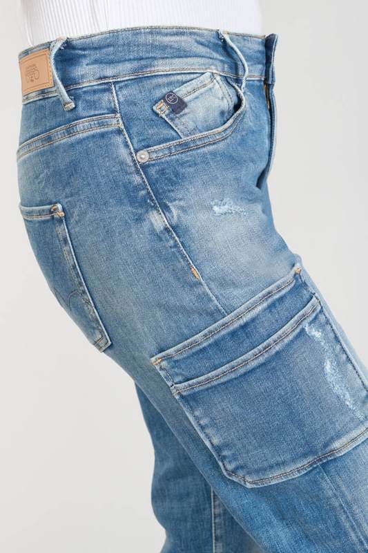 LE TEMPS DES CERISES Jeans Regular, Droit Precieux, 7/8me BLEU Photo principale
