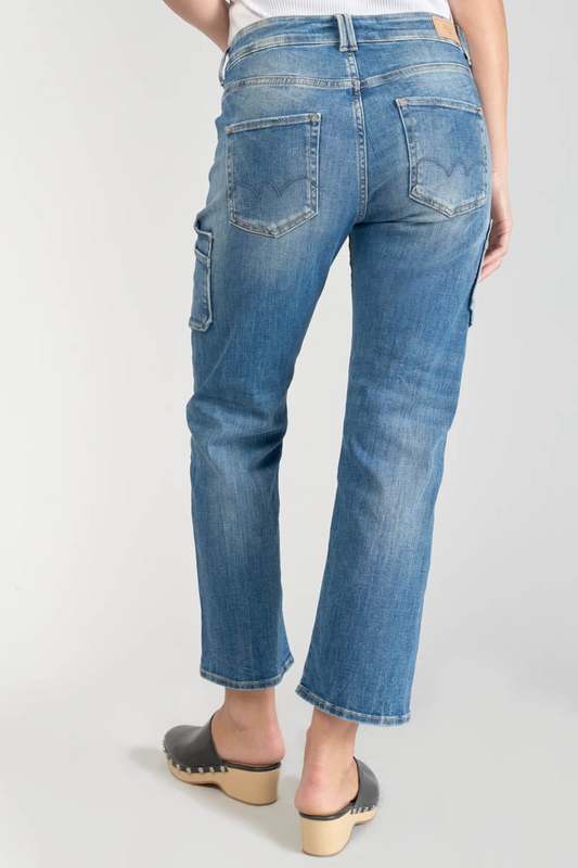 LE TEMPS DES CERISES Jeans Regular, Droit Precieux, 7/8me BLEU Photo principale