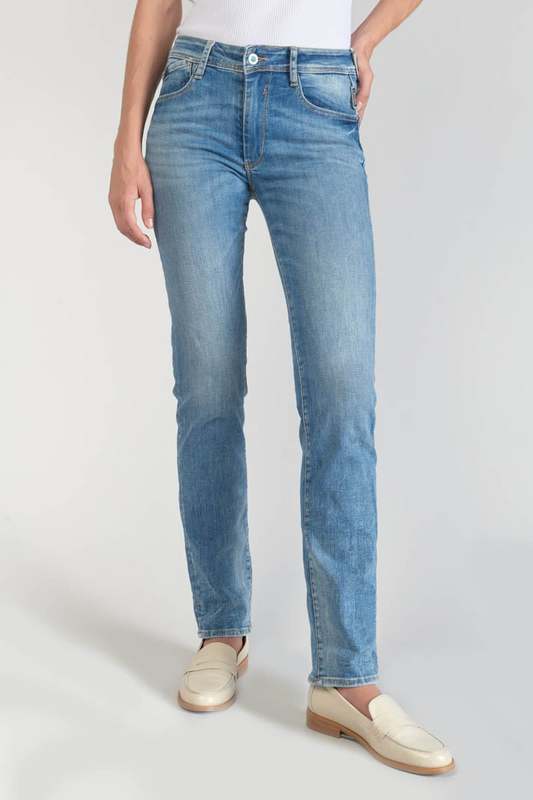 LE TEMPS DES CERISES Jeans Push-up Regular, Droit Taille Haute Pulp, Longueur 34 BLEU 1023928