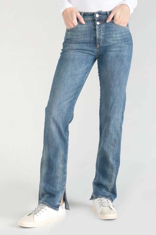 LE TEMPS DES CERISES Jeans Regular, Droit 400/19 Mom Taille Haute, Longueur 34 BLEU Photo principale