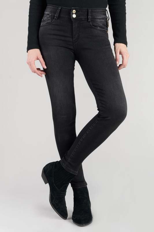 LE TEMPS DES CERISES Jeans Push-up Slim Ultra Pulp, 7/8me NOIR 1023941