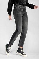 LE TEMPS DES CERISES Jeans Regular, Droit 400/17 Mom Taille Haute 7/8me BLACK / BLACK