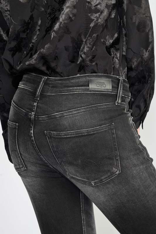 LE TEMPS DES CERISES Jeans Regular, Droit 400/17 Mom Taille Haute 7/8me NOIR Photo principale