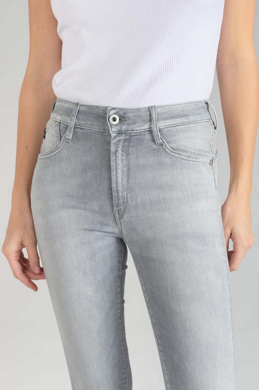 LE TEMPS DES CERISES Jeans Push-up Slim Taille Haute Pulp, 7/8me GREY Photo principale