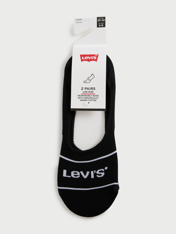 LEVI'S® 2 Paires De Chaussettes Invisibles Noir