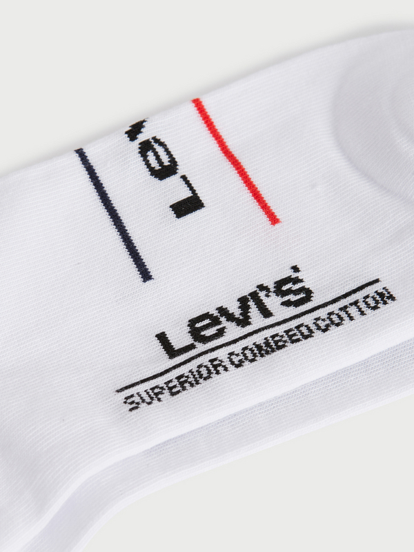 LEVI'S 2 Paires Chaussettes Invisibles Logo Blanc Photo principale