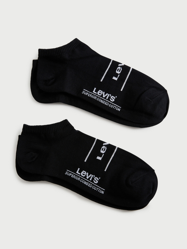 LEVI'S 2 Paires Chaussettes Invisibles Logo Noir Photo principale