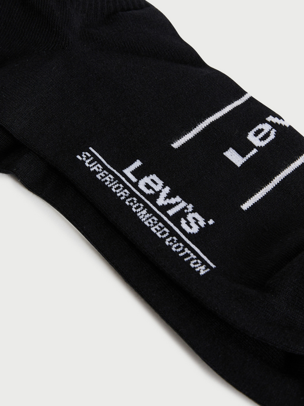 LEVI'S 2 Paires Chaussettes Invisibles Logo Noir Photo principale