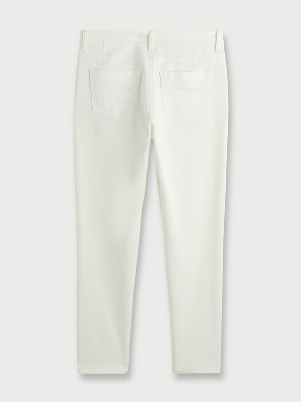 BETTY BARCLAY Pantalon Slim Ultra Stretch, 5 Poches Blanc Photo principale