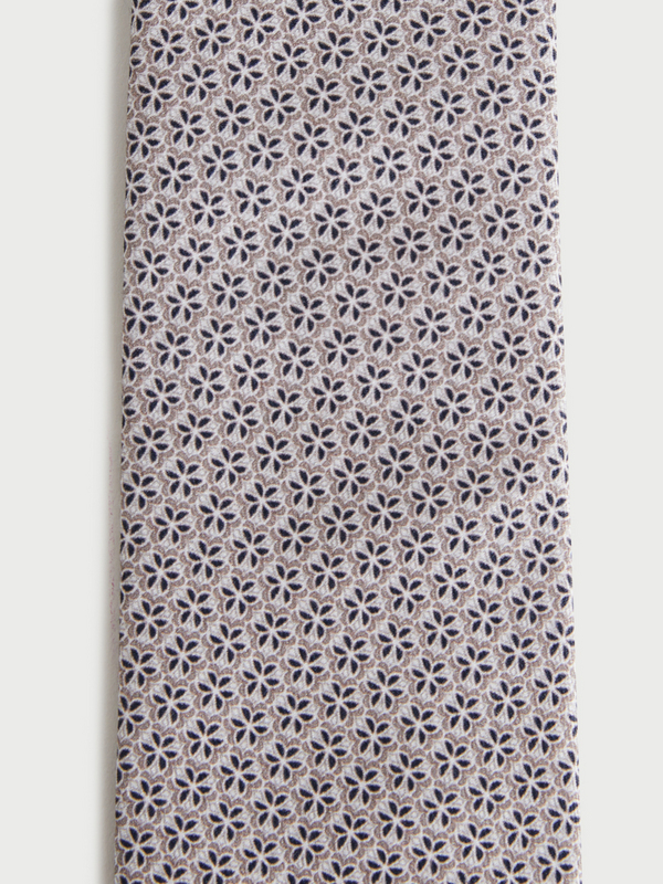 ETERNA Cravate Imprim Petites Fleurs Bleu Photo principale