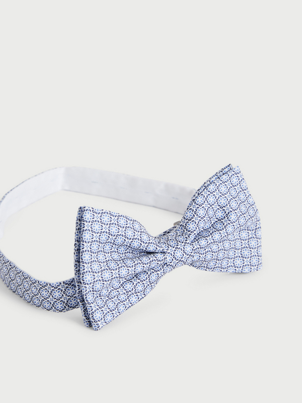 ETERNA Cravatte imprimé graphique Bleu