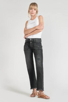 LE TEMPS DES CERISES Jeans Regular, Droit Pricilia, 7/8me BLACK / BLACK