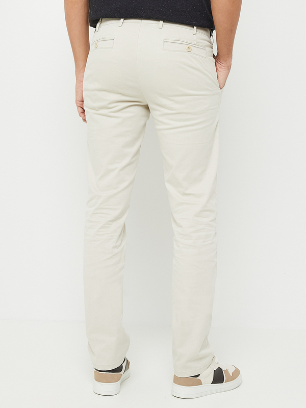 MEYER Pantalon Style Chino, Perfect Fit En Coton Biologique Beige Photo principale