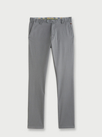 MEYER Pantalon Style Chino, Taille lastique, Perfect Fit En Coton Biologique Gris