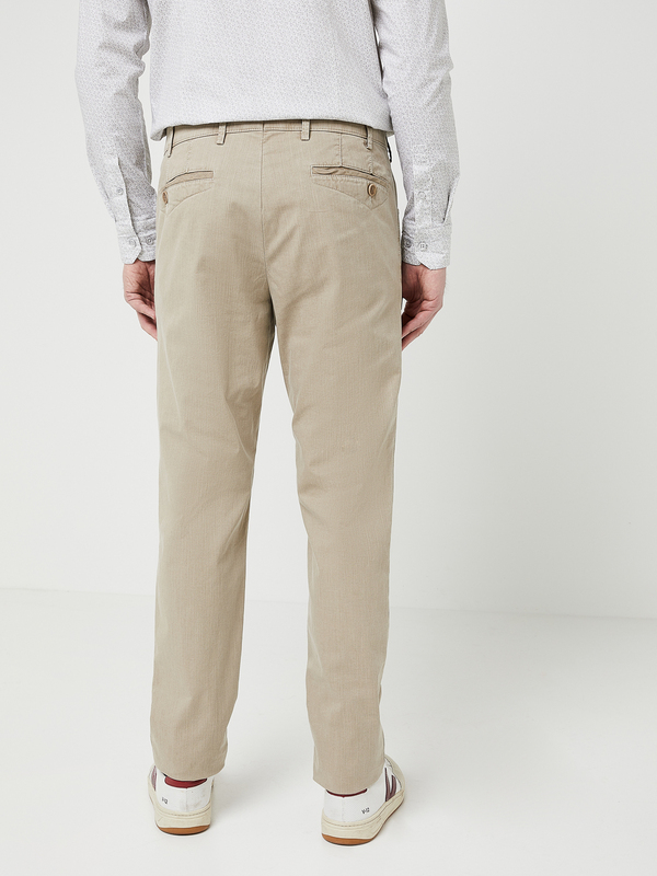MEYER Pantalon 5 Poches, Coupe Slim En Coton Biologique Taupe Photo principale