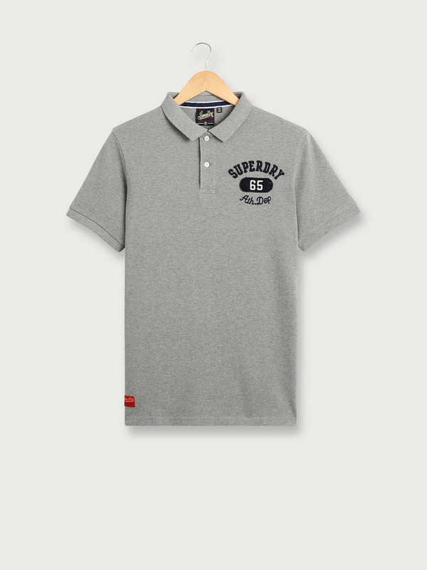 SUPERDRY Polo manches courtes Gris