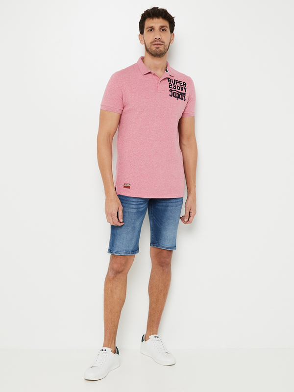 SUPERDRY Polo manches courtes Rose Photo principale