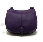 OH MY BAG Sac Besace Bandoulire Cuir Lisse Cartouchiere Violet