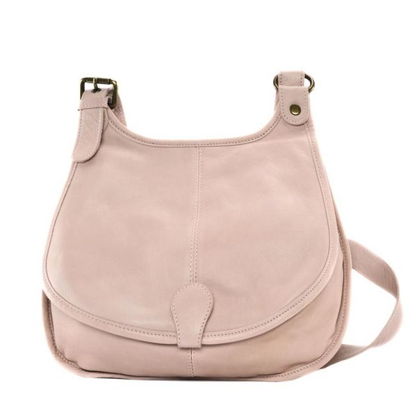 OH MY BAG Sac Besace Bandoulire Cuir Lisse Cartouchiere Rose 1024790