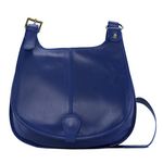OH MY BAG Sac Besace Bandoulire Cuir Lisse Cartouchiere Bleu roi