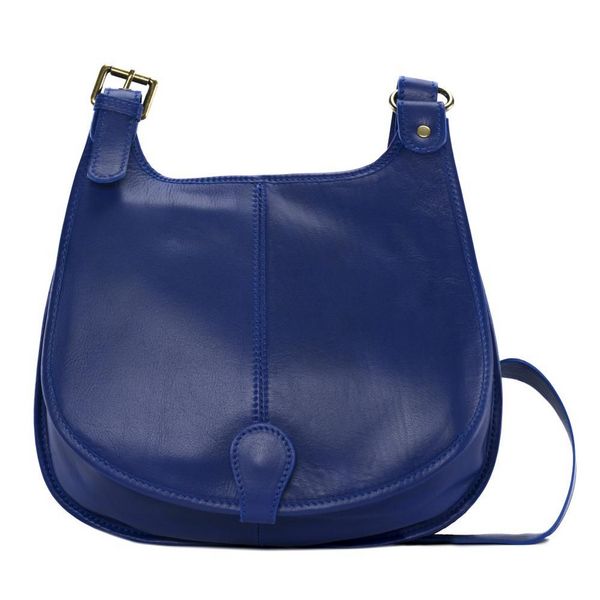 OH MY BAG Sac Besace Bandoulire Cuir Lisse Cartouchiere Bleu roi 1024790