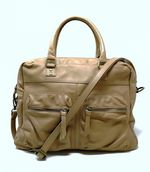 OH MY BAG Sac  Main En Cuir Italien Souple Omb Moscou Taupe