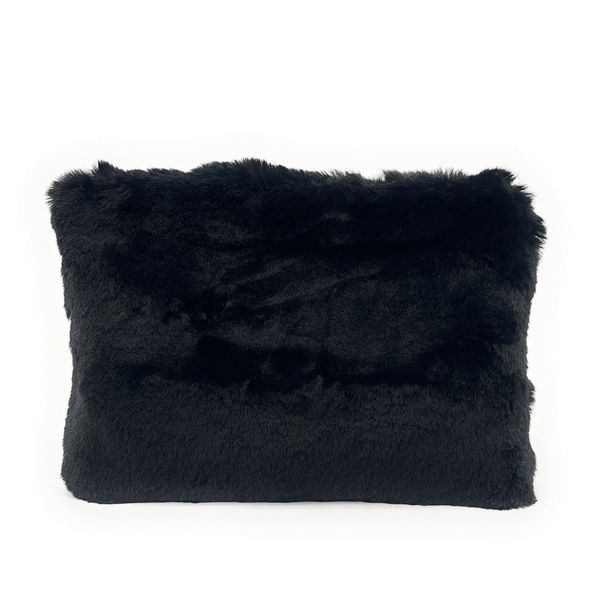 OH MY BAG Sac Pochette En Imitation Fourrure Vegan Furby Gris et noir Photo principale