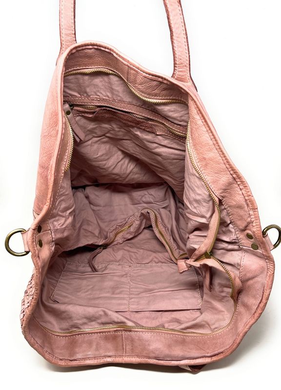 OH MY BAG Sac Cabas En Cuir Vintage Tress Miss Selah Nude Photo principale