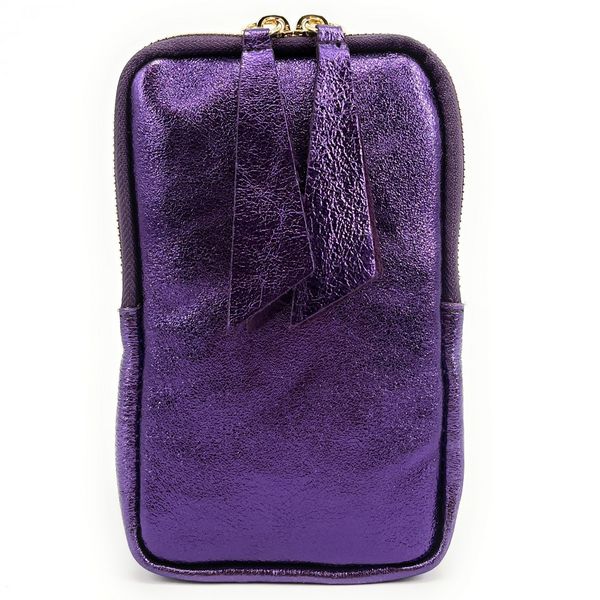 OH MY BAG Pochette Bandoulire En Cuir Nubuck Italien Louvre Violet iris 1024849