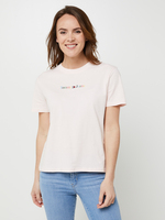 TOMMY JEANS Tee-shirt Loose Logo Multicolore Rose