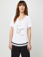ELISA CAVALETTI Tee-shirt Strass Placs Blanc