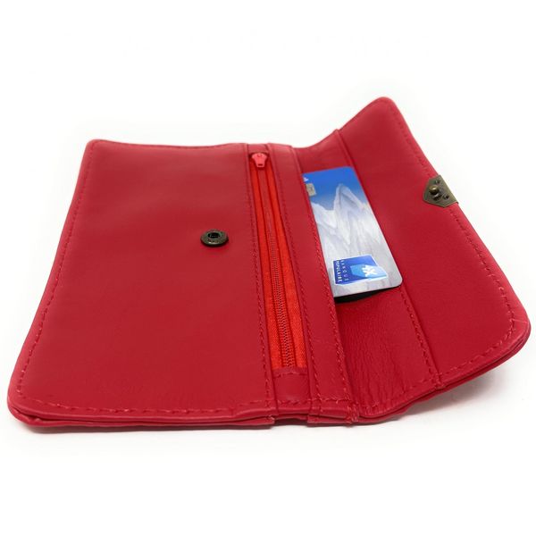 OH MY BAG Pochette Porte-monnaie En Cuir Lisse Impro Rouge Photo principale