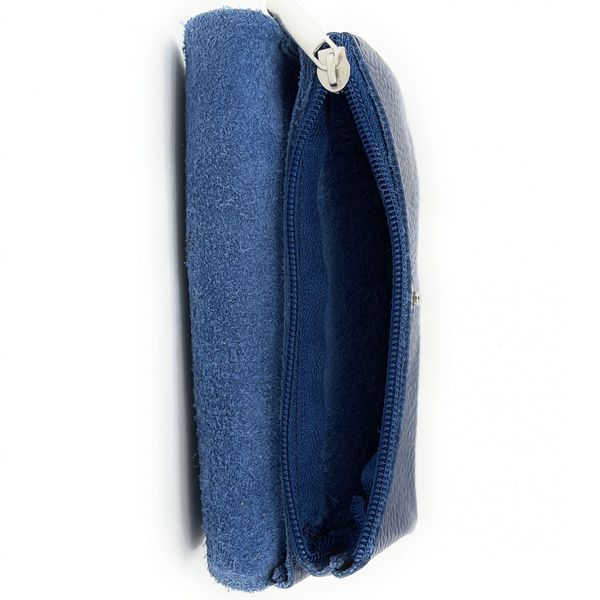OH MY BAG Pochette Porte-monnaie En Cuir Grain Compo Bleu marine Photo principale