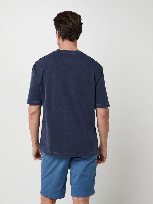 GANT Tee-shirt Uni Avec Logo Bleu Photo principale