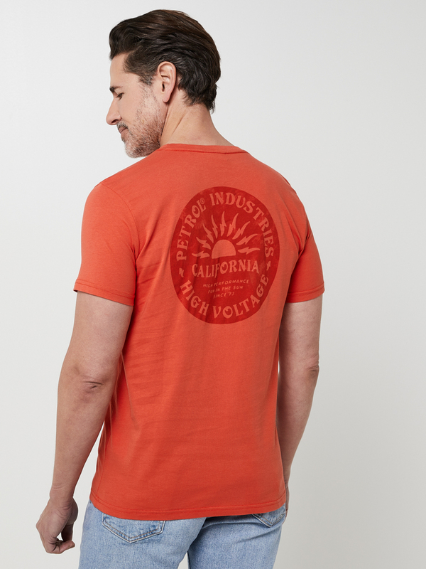 PETROL INDUSTRIES Tee-shirt Uni Mini Logo Orange Photo principale