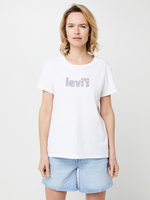 LEVI'S Tee-shirt Logo Imprim Blanc