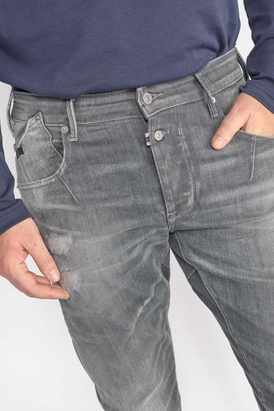 LE TEMPS DES CERISES Jeans  900/03 Tapered Arqu, Longueur 34 GRIS Photo principale