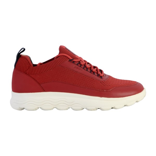 GEOX Basket À Lacets Geox U Spherica A Knitted Rouge Sombre