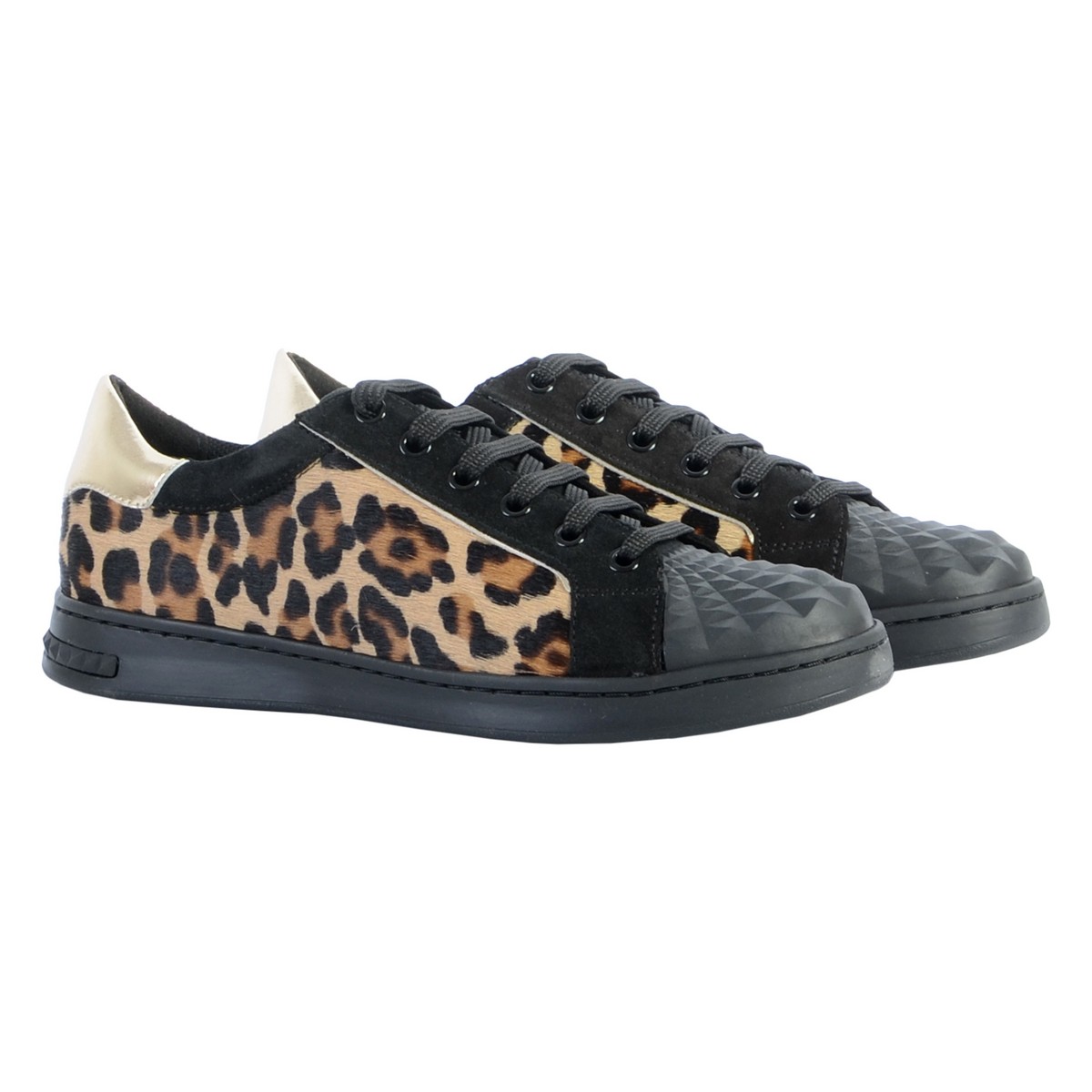 Baskets / sneakers Femme Noir Geox : Baskets / Sneakers . Besson Chaussures