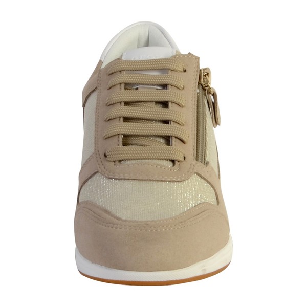 GEOX Basket Geox D Avery A - Glit.text+synt.sue LT Cream/Taupe Photo principale