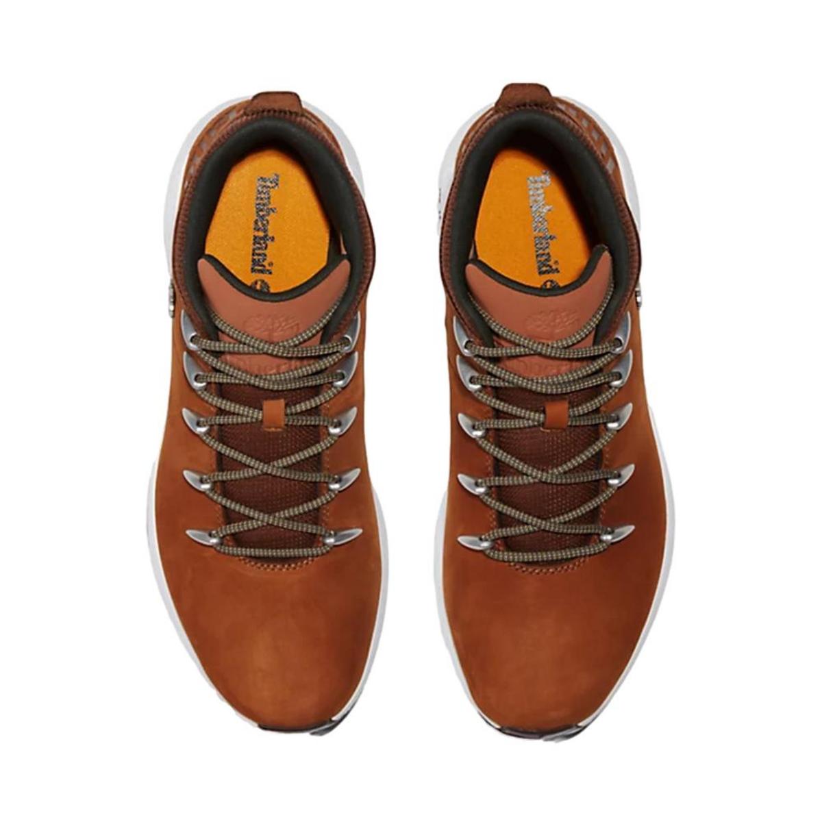 Boots TIMBERLAND marron en cuir nubuck - Baskets / Tennis Homme