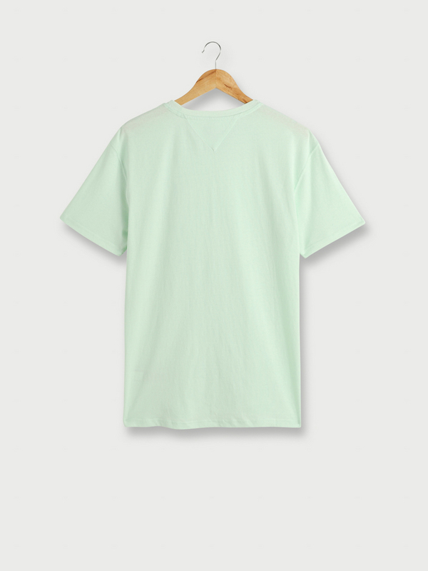 TOMMY JEANS Tee-shirt Col Rond En Jersey De Coton Bio, Mini Logo Brod Vert Photo principale