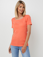 ESPRIT Tee-shirt Basic Manches Courtes, Signature Strasse Orange