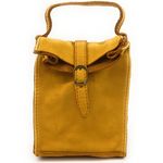 OH MY BAG Mini-sac Pochette Bandoulire Cuir Vintage Italien Ohm Moutarde