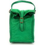 OH MY BAG Mini-sac Pochette Bandoulire Cuir Vintage Italien Ohm Vert anglais
