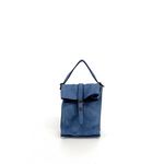 OH MY BAG Mini-sac Pochette Bandoulire Cuir Vintage Italien Ohm Bleu denim