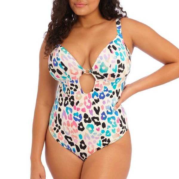 ELOMI Maillot 1 Pice Grande Taille Sans Armatures Party Bay Multi 1027438