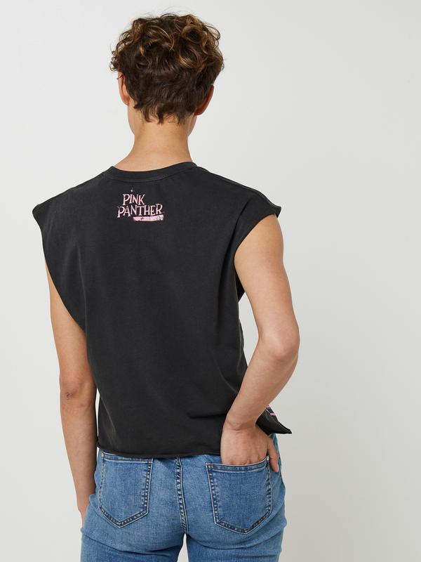 DESIGUAL Tee-shirt Sans Manches La Panthre Rose Noir Photo principale