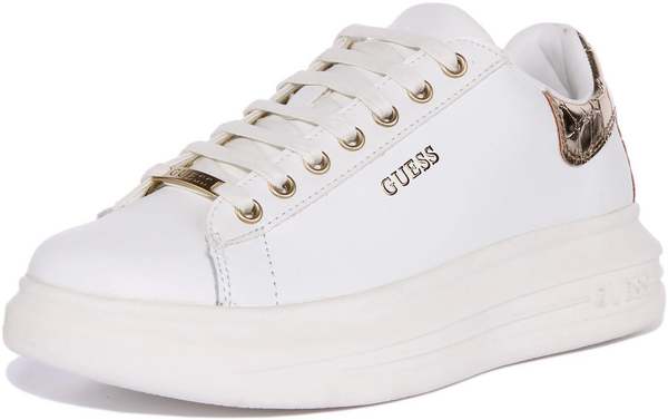 GUESS Baskets/sneakers Vibo Guess Fl7rnoele12 Blanc / Or