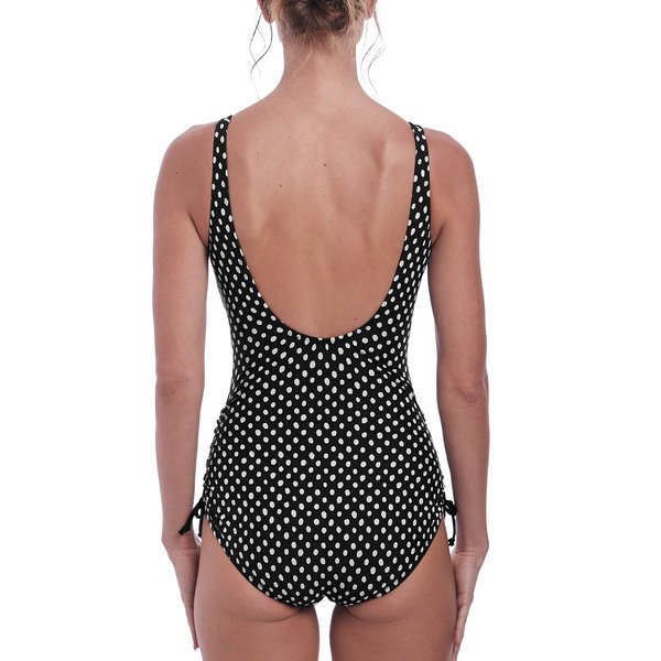 FANTASIE Maillot Une Pice  Pois Jambes Rglables Santa Monica Black and White Photo principale